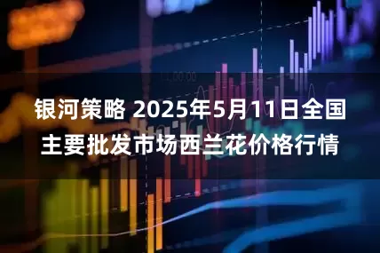 银河策略 2025年5月11日全国主要批发市场西兰花价格行情